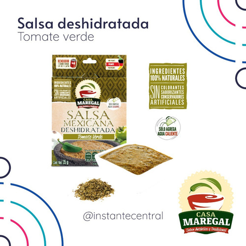 Imagen 5 de 5 de Salsa Deshidratada Paquete 12 Casa Maregal