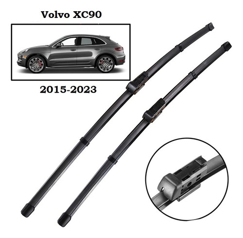 Volvo Xc90 2015-2023 Plumillas Limpia Parabrisas Delanteras