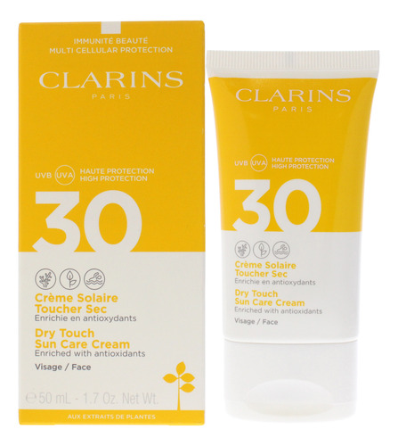 Crema De Protección Solar Clarins Spf 30 Unisex De 50 Ml De