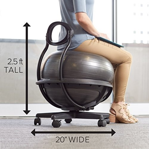 Gaiam Ultimate Equilibrio Bola Silla  Ejercicio Premium Esta