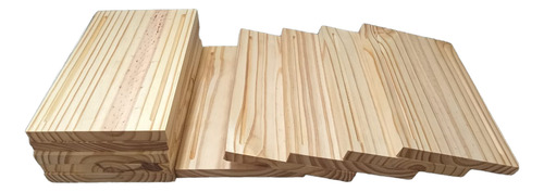 5 Platos Madera Para Asado Picadas Curados Listos Para Usar Madera Con Surco