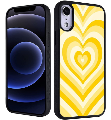 Funda Para iPhone 13 Pro Max - Corazones Amarillos