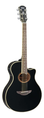 Guitarra Acústica Yamaha Apx700ll Bl Para Diestros Brillante