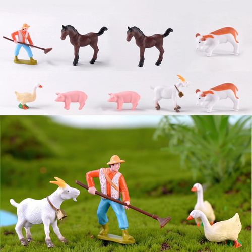 Mini Figuras De Animales De Granja, Juego De Figuras De Aves