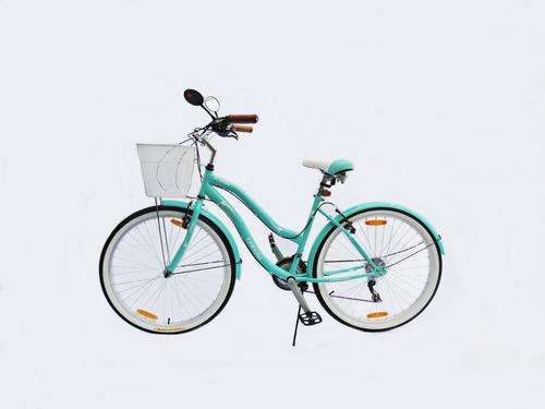 Imagen 2 de 5 de Bicicleta Dama Verado Playera Canasto Luz Cambios Shimano