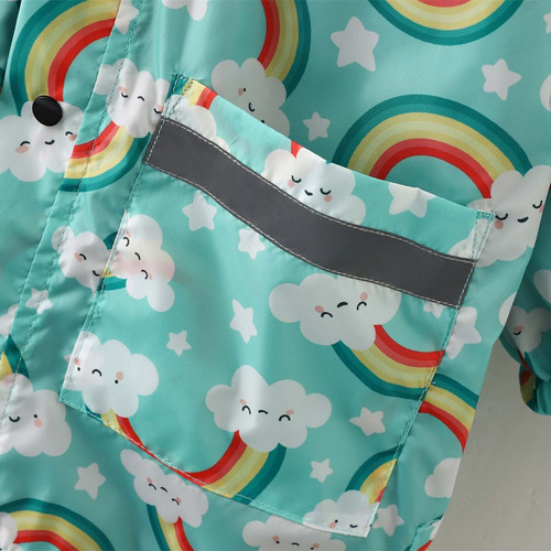 Para Jaqueta De Capa De Chuva Infantil Com Estampa Fofa Com