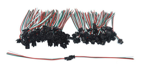 Imagem 5 de 6 de 40 Pares Conector Engate 3 Pinos Macho/femea Ws2811 Ws2812