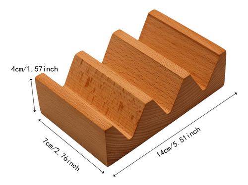 Wood Sushi Tacos Suptador De Tacos Servicio De Ancho De 7 Cm