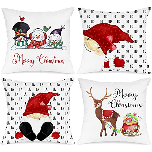 Lindas Fundas De Almohada Navideñas De 26x26 Pulgadas,...