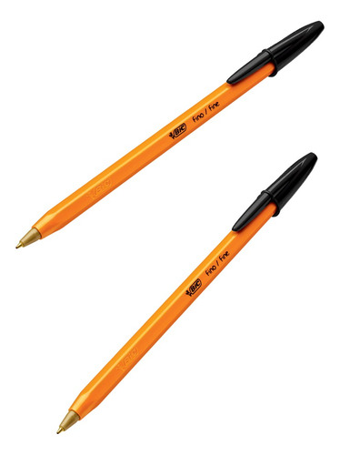 Bic Cristal Punto Fino Negro 6 Packs 72 Bolígrafos Exterior Amarillo