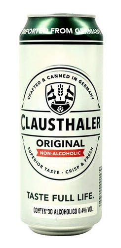 Imagen 4 de 5 de Cerveza Clausthaler Lata 500 Ml Sin Alcohol Alemania