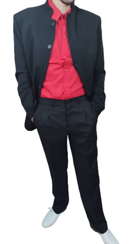 Imagen 7 de 7 de Camisa Hombre Rojo Intenso Calidad Premium