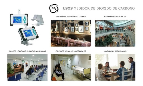 Imagen 7 de 10 de Sensor Medidor De Dióxido De Carbono Aulas Escuelas Co2
