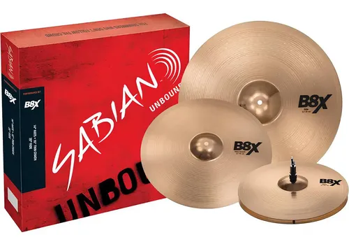 Kit Pratos Sabian Performance B8X Series 14 16 20 Cód 45003X