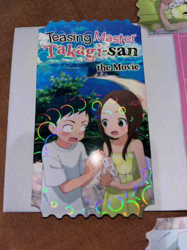 Boleto Conmemorativo Takagi San Teasing Master Original Cine (Usado)