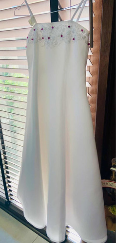 Vestido Blanco Bautizo O Paje Talla 10