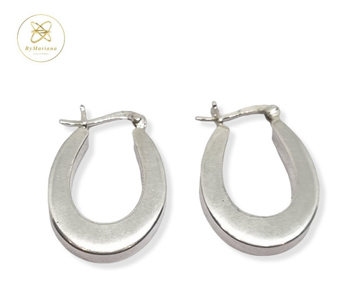 Imagen 1 de 4 de Aros Plata Inflada Argolla 6,4 Grs