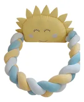 Comprar Chichonera Trenzada Plush + Cabecera Sol Cuna 120x60 Trenza De Plush Cabecera Sol Multicolor