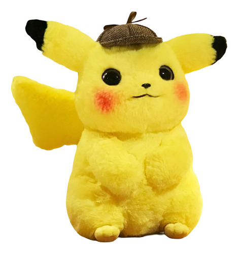 Pikachu Detective Peluche Pokemon Pelicula 28 Cm Color Amarillo