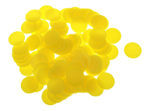 Fichas De Plástico Amarillo