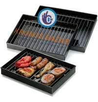 Comprar Asadera Enlozada Con Rejilla Desgrase 33x23x4,5 Fuente Bandeja Horno Envios A Todo El País - Kronos