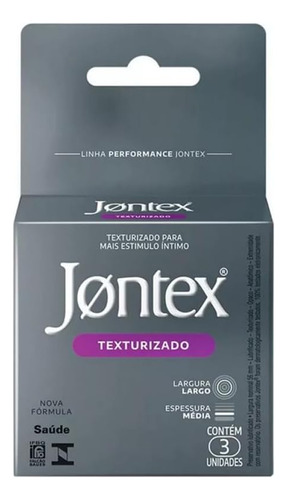 Preservativo Jontex Texturizado Lubrificado 6 Camisinha