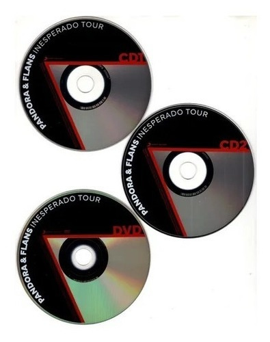 Pandora & Flans Inesperado Tour Box 2 Discos Cd + Dvd