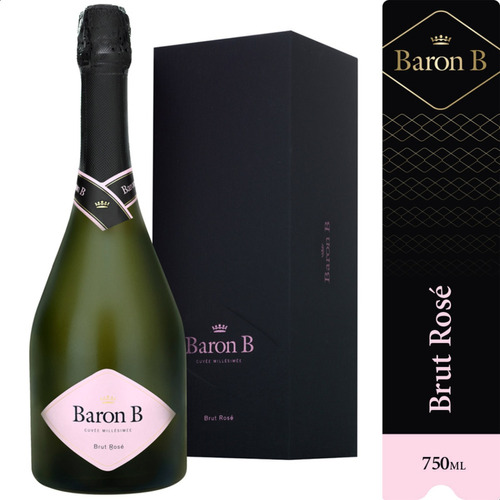 Champagne Baron B Brut Rose Espumante + Estuche - 01almacen
