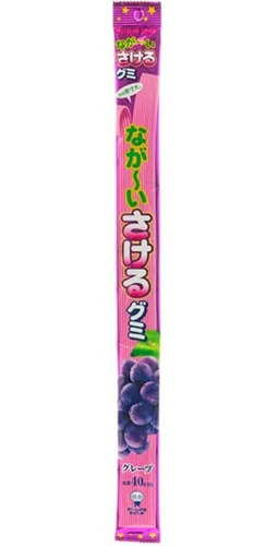Imagen 1 de 3 de Chicle Uha Sakeru Gummy Nagai Long Long Man Japones