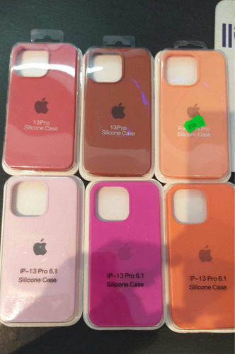 Imagen 8 de 10 de Silicone Case Para iPhone 13 Pro Original Afelpada 13pro