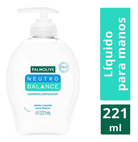 Jabón Líquido Para Manos Palmolive Neutro Balance Dermolimpiador 221ml