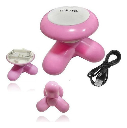 Mini Massageador Vibrador Corporal Pilhas Usb Portátil