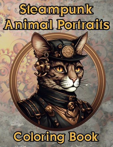 Libro: Libro Para Colorear De Retratos De Animales Steampunk