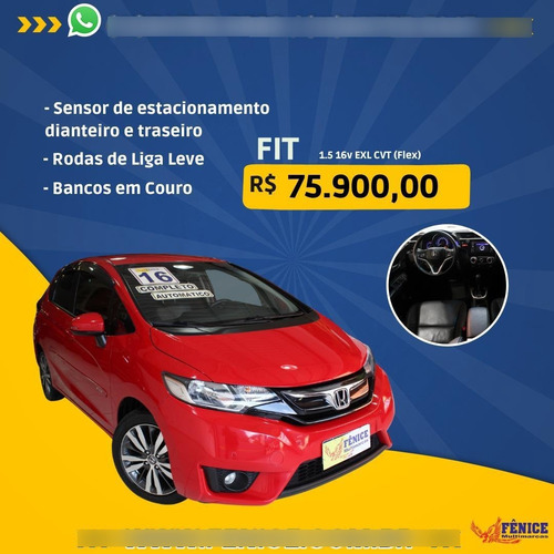 Imagem 2 de 14 de Honda Fit 1.5 16v Exl Cvt (flex) Flex Automático