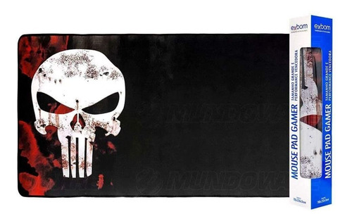 Mouse Pad Extra Grande Caveira Justiceiro 70cm X 35cm 