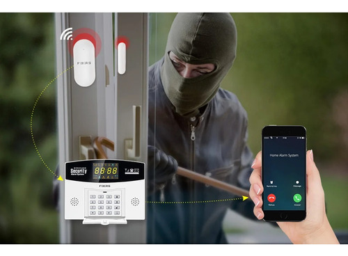 Kit Alarma Casa Gsm 4g Wifi App Inteligente Inalambrico