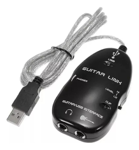 Interfaz De Audio Usb Pc Para Guitarra Bajo Auriculares