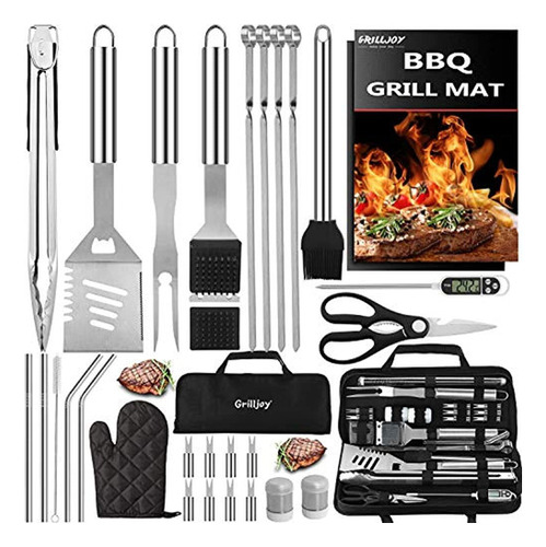 Grilljoy - Juego De Herramientas Para Parrilla De Barbacoa D