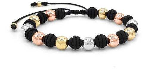 Pulsera Manilla Neopreno Oro Laminado 18k Iconic Store