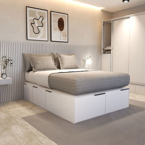 Cama Box Emc 200 Cm Blanco