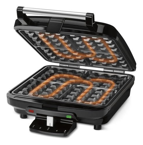 Maquina Para Hacer Gofres Belga Cuisinart Para 4 Rebanadas,
