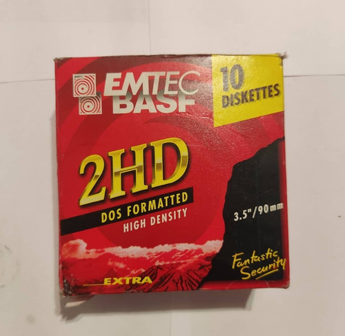 Imagen 1 de 2 de Diskettes 3.5 /90mm Basf 2hd