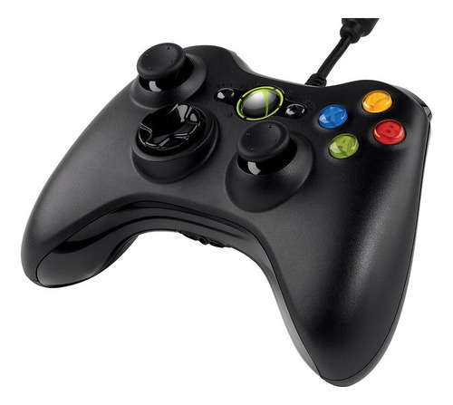 Controlador Com Fio Microsoft Xbox 360 Para Windows E Consol