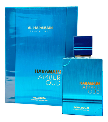 Al Haramain Amber Oud Aqua Dubai 75ml Extraitdp Original