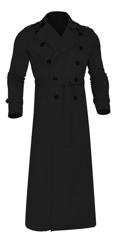 Abrigo Abrigo Casual De Moda De Gabardina Larga Para Hombre