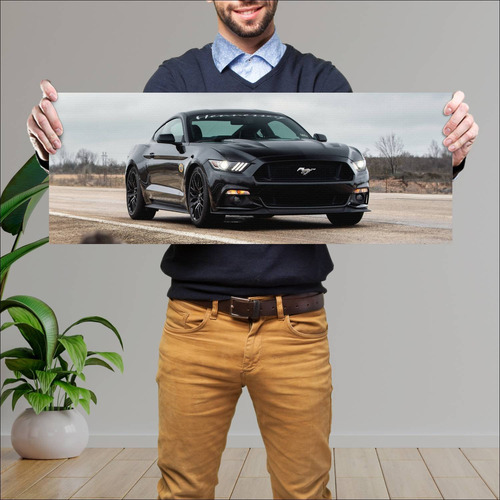 Cuadro 30x80cm Auto 2015 Hennessey Mustang Gt Hp 144