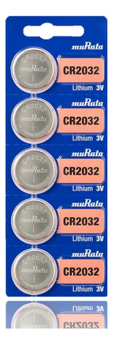 100 Pilas Boton Cr2032 Murata Blister 5 Litio Distribuidor