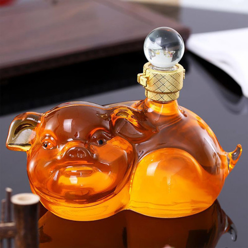 Decantador De Whisky En Forma De Cerdo Para Cocina Bar Licor