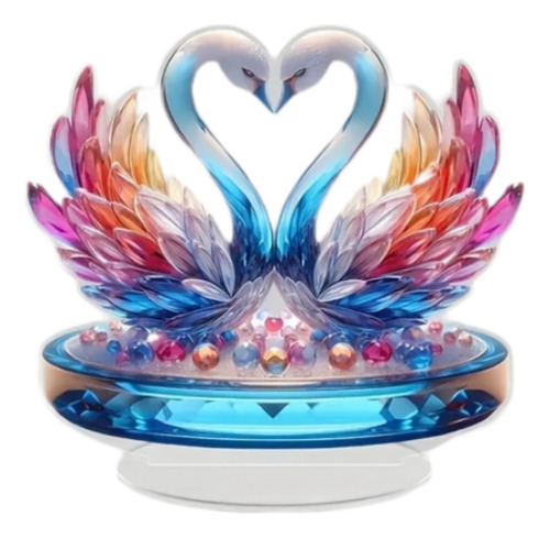 Estatua De Cisne Escultura Acrílica Regalos Decoración De