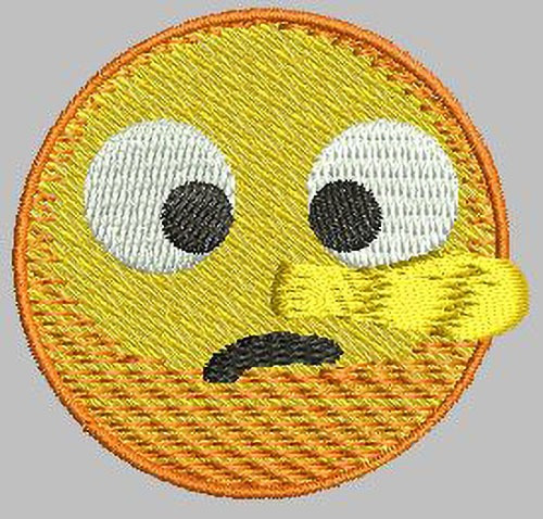 Matrices De Bordado: Emoji Mentiroso